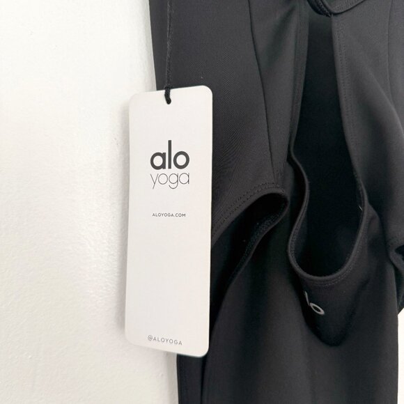 Alo Black Thrill Seeker Thong Bodysuit NEW WITH TAGS - XS - Picture 3 of 4